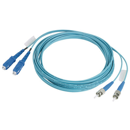 FR29SL-R2M02 Opti-Core 2-Fiber OS2 Singlemode Standard Grade Riser (OFNR) Fiber Optic Reference Cable Assembly, ST Duplex End A, ST Duplex End B, 6.56 ft L, Yellow
