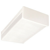 10369EB Non-Dimmable Standard Wraparound Light Fixture, (2) T8 Lamp, 120 V AC, Powder Coated Housing