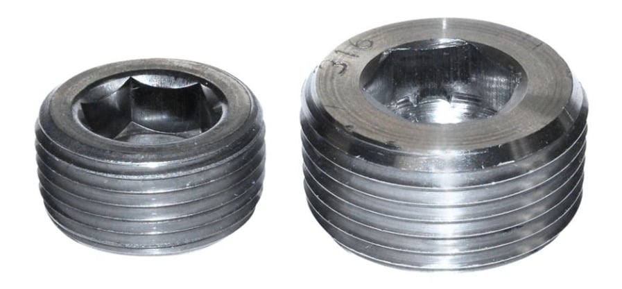 PLG5SS Recessed Hex Head Conduit Hub Plug, 1-1/2 in, For Use With Threaded IMC/Rigid Conduit Hub, 316 Stainless Steel