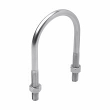 UBM150SS U-Bolt With Hex Nut, 1-1/2 in Trade, 5/16-18 Thread, 950 lb Load, Stainless Steel