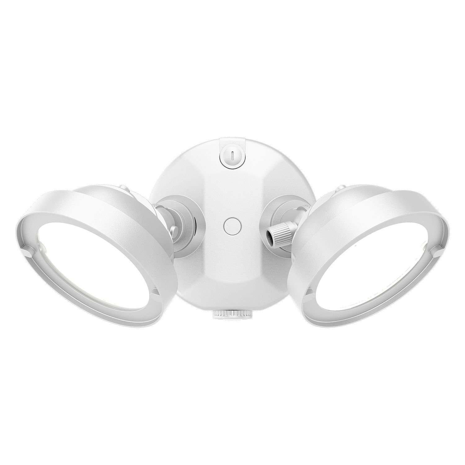 TGS2S402DRRW Halo SeleCTable TGS Series Dimmable Double Head Dusk-to-Dawn Sensor Round Floodlight, LED Lamp, 120 V AC, Textured White Housing