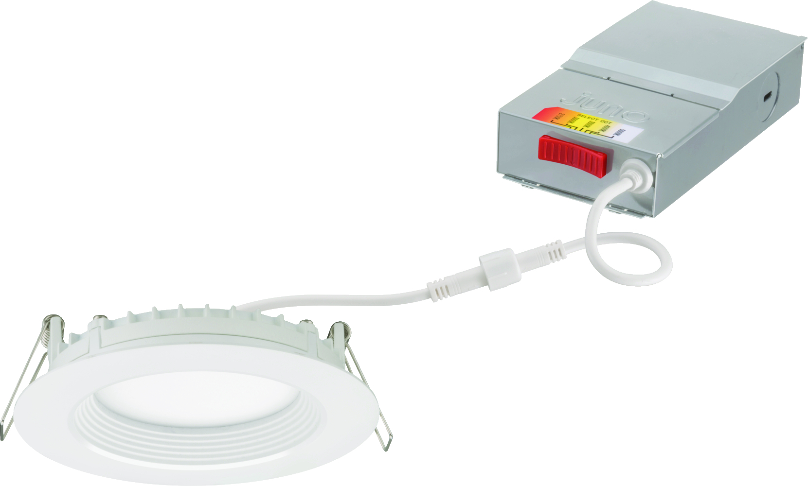 WF4 REG SWW5 90CRI MW M6 WF4 Canless Wafer-Thin downlight, 11 W Fixture, 120 V, Aluminum Housing
