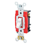 1223-7LW 3-Way Illuminated-OFF Self-Grounding AC Quiet Toggle Switch, 277 V AC, 20 A, 1 hp Power Rating