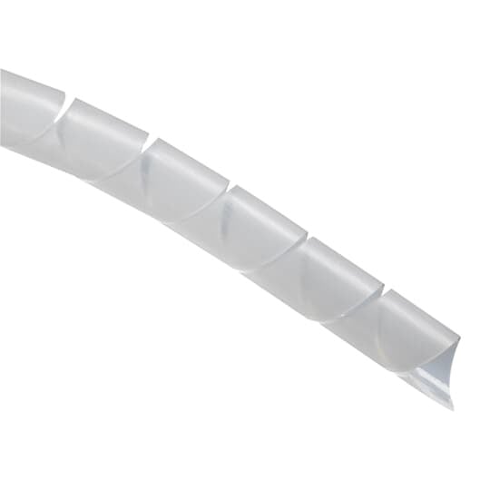 SRPE-1000-9-C Ty-Rap Reverse Cut Spiral Wrap, 1 in OD Dia x 100 ft L x 0.07 in THK, Polyethylene, Natural