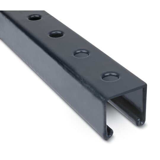 A12P-G Ocal A Series Strut Channel Standard, 10 ft L 1-5/8 in W 1-5/8 in D 12 ga THK, Steel, PVC Coated, Domestic