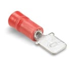 Insulated Vinyl Male - 250 Series Disconnects for Wire Range 22-16 , Red