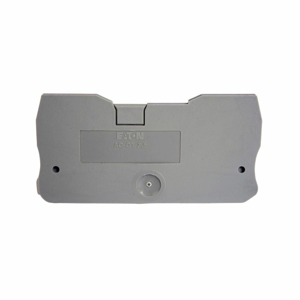 XBACQT25 End Cover, For Use With XBQT25/XBQT25PE Terminal Block, Gray