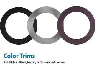 REL 6 Inch Round Trim, Black