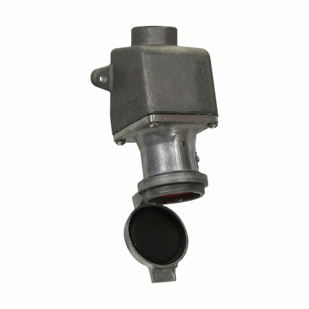 ARE3513 Arktite Grounding Style 1 Heavy Duty Watertight Circuit Breaking Receptacle Assembly, 600 VAC/250 VDC, 30 A, 5 Poles, 5 Wires, Natural