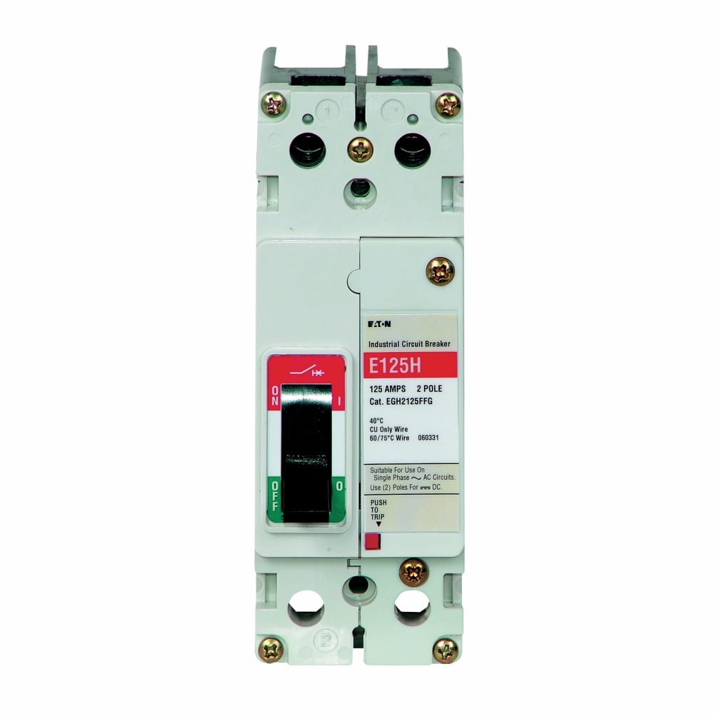 EGB2060FFG G Series Type EGB 2-Pole Molded Case Circuit Breaker, 600Y/347 V AC, 60 A, 18/25 kA Interrupt, 2 Poles, Thermal Magnetic Trip