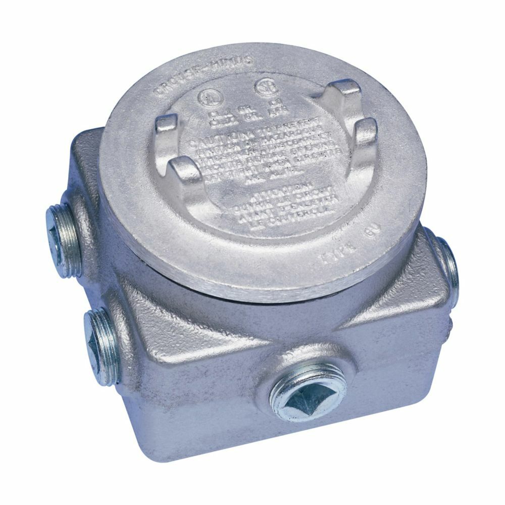 GUP315 Junction Box, 4.88 in H x 4.88 in W x 2.97 in D, NEMA 4, Feraloy Iron Alloy