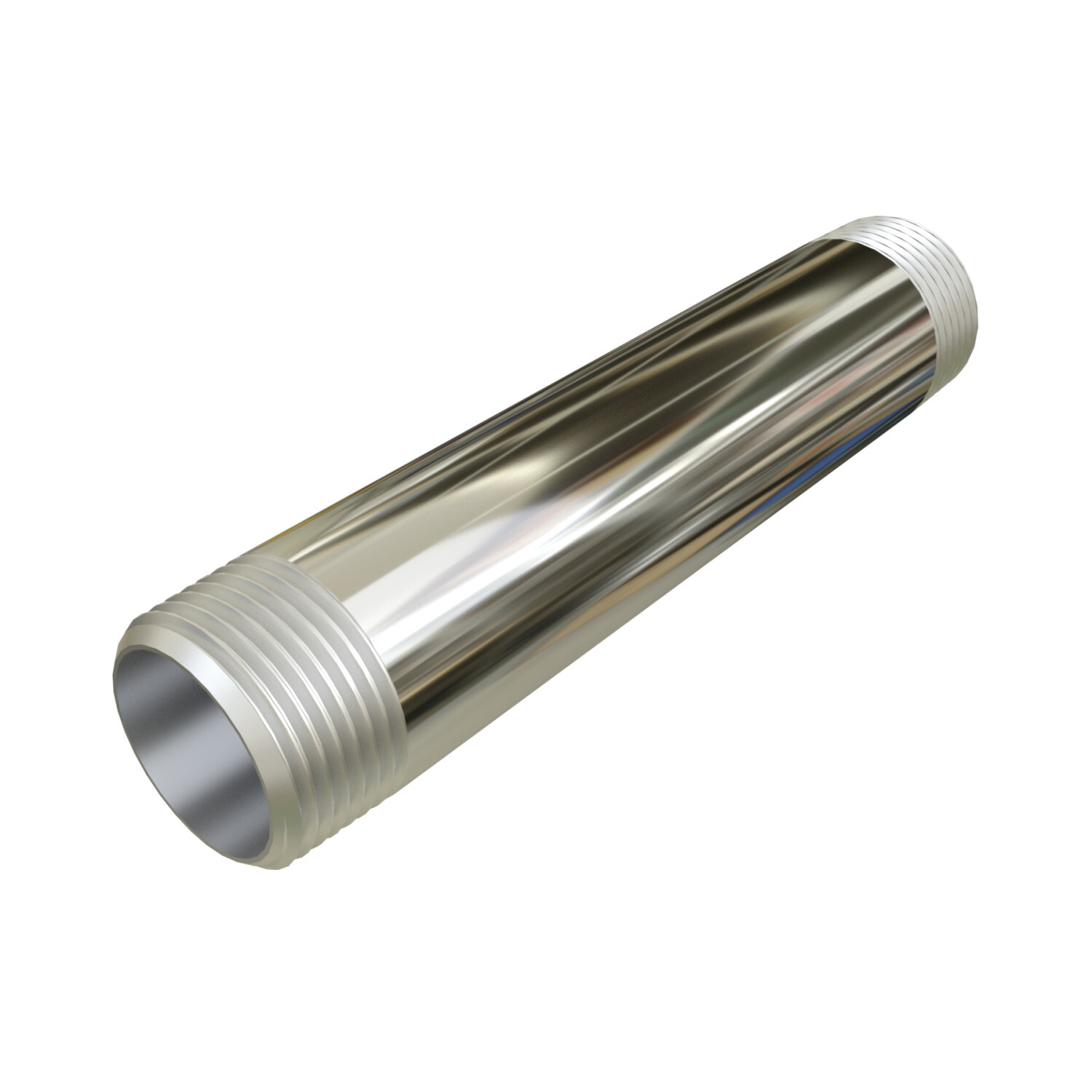 S41025CN00 Nipple, 1 in, Stainless Steel, Polished