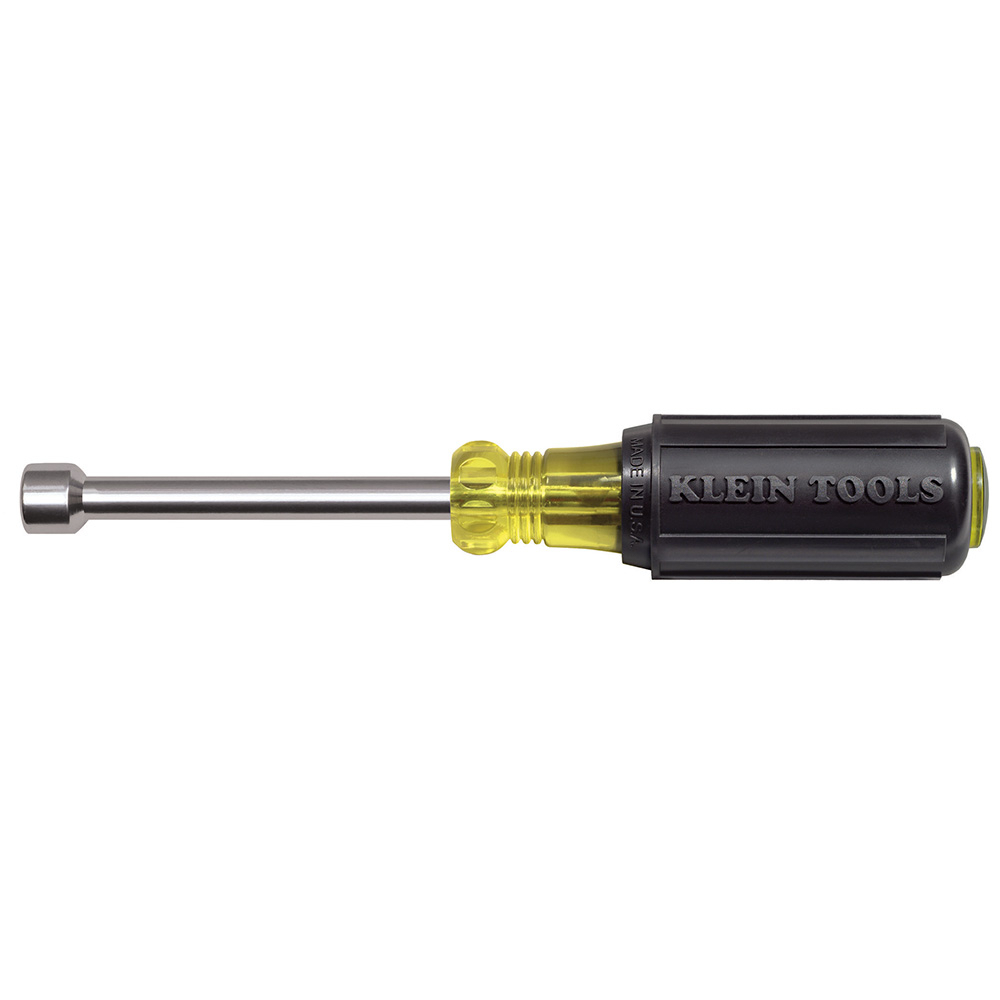 630-11/32M Cushion-Grip Magnetic Tip Nutdriver, 11/32 in, Hollow Shank, Cushion Grip Handle, ANSI/ASME Specified, Polished Chrome