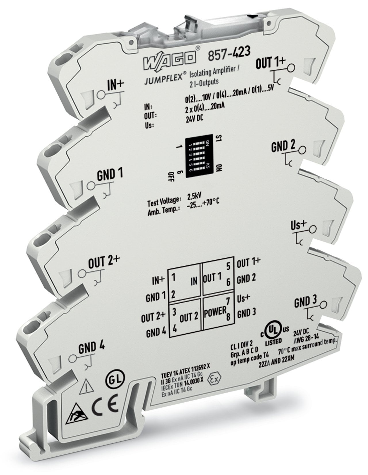 857-423 857 Amplifier, 24 V DC Input