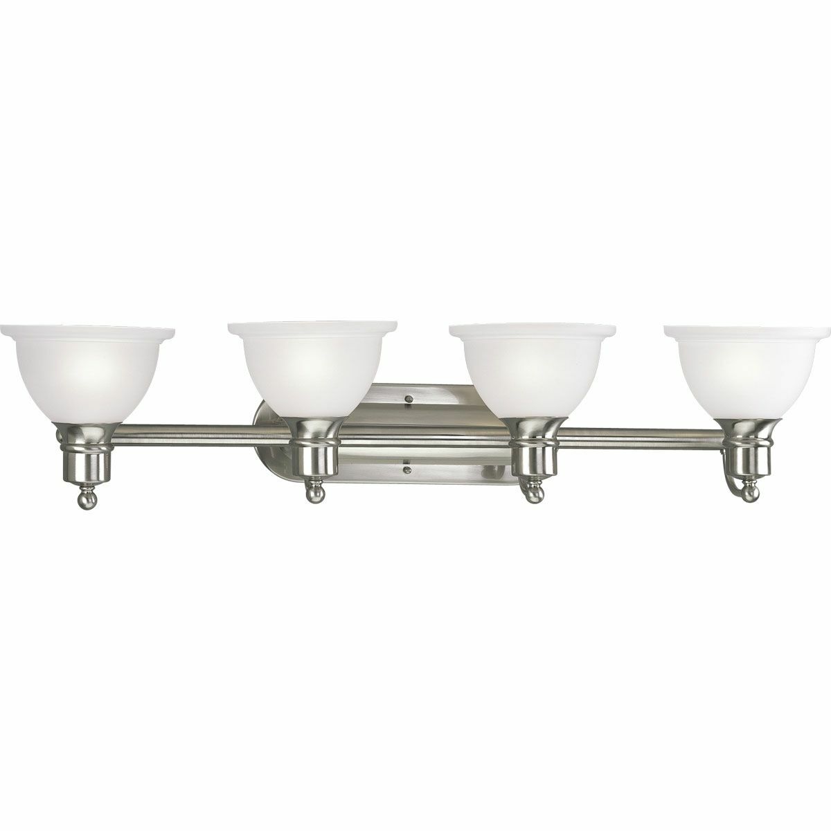 P3164-09 Madison Transitional Bath and Vanity Light, (4) A19 Lamp, 120 V AC, Nickel Plated Housing