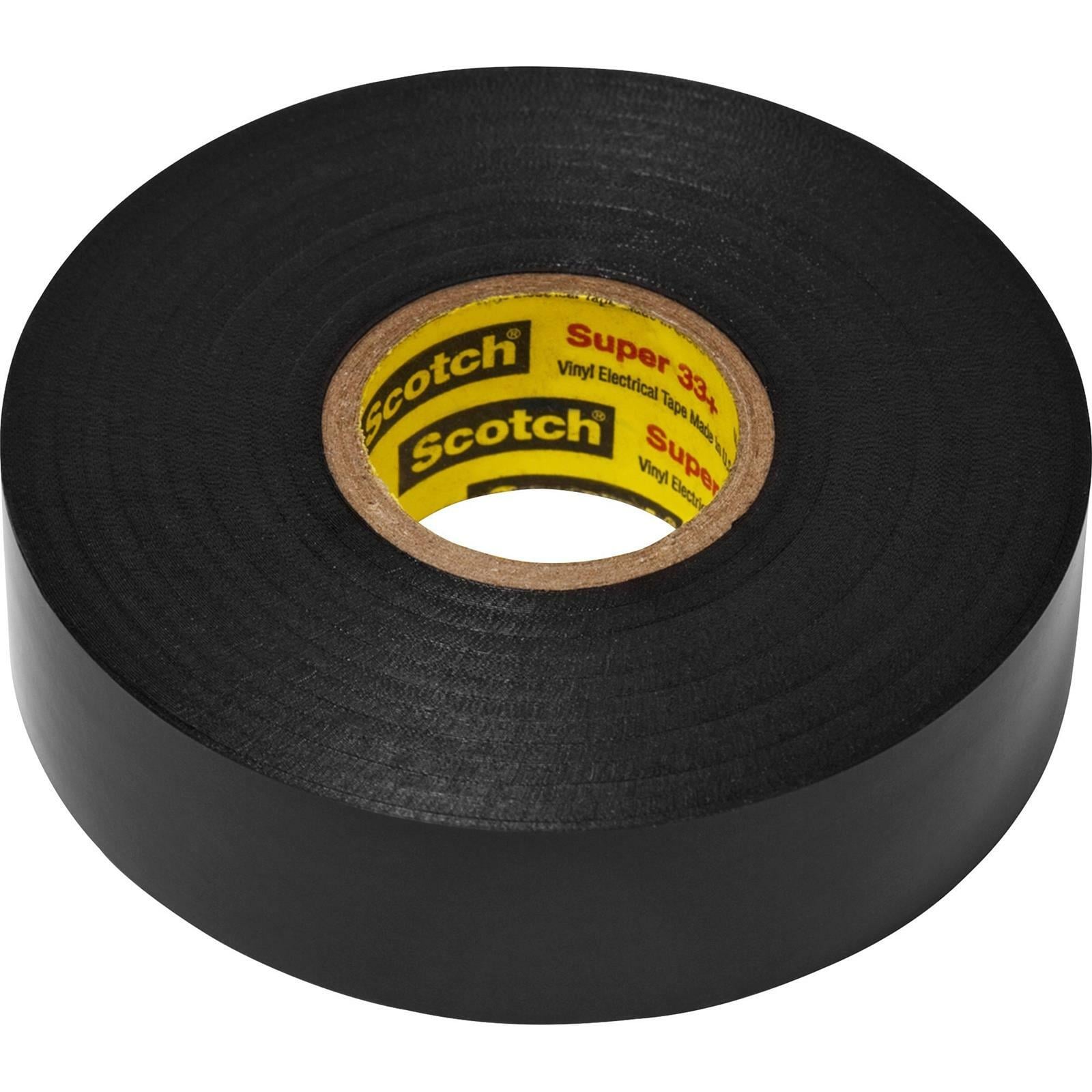 7100201470 Scotch Super 33+ Vinyl Electrical Tape, 3/4 inch x 76 ft, 1 inch Core, Black