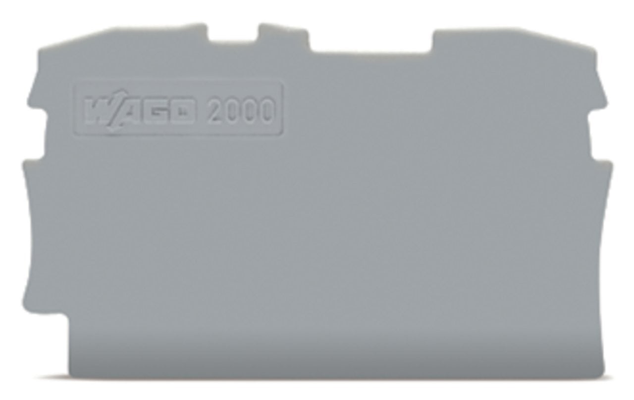 2000-1291 Half Sine End and Intermediate Plate, Polyamide, Gray