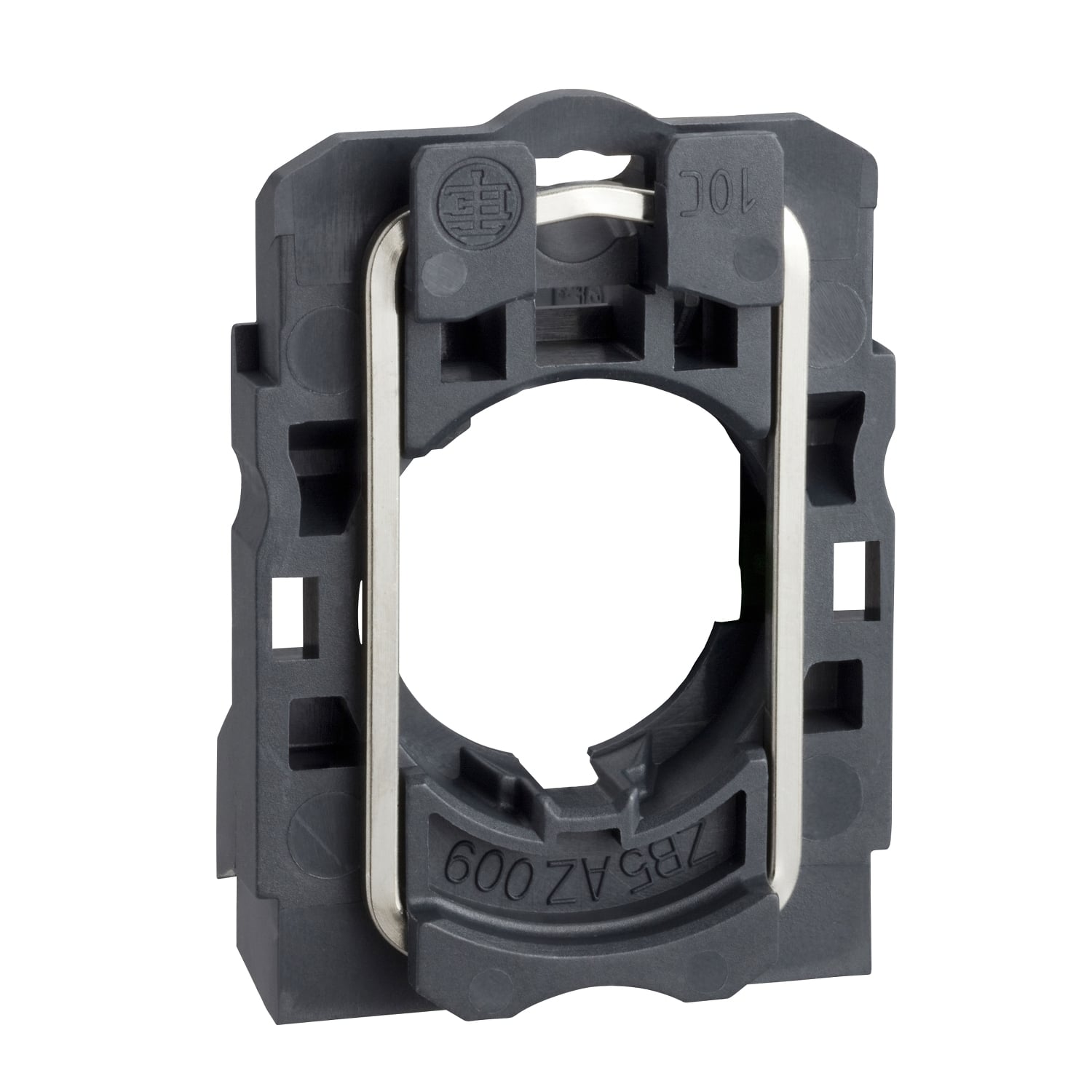 ZB5AZ009TQ Harmony Mounting Base, For Use With 22 mm Pushbutton Switch, Plastic
