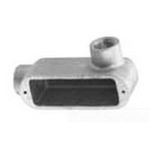 LR69 Unilets Type LR Conduit Outlet Body, 2 in Hub, 9, 82.8 cu-in, Copper Free Aluminum, Natural