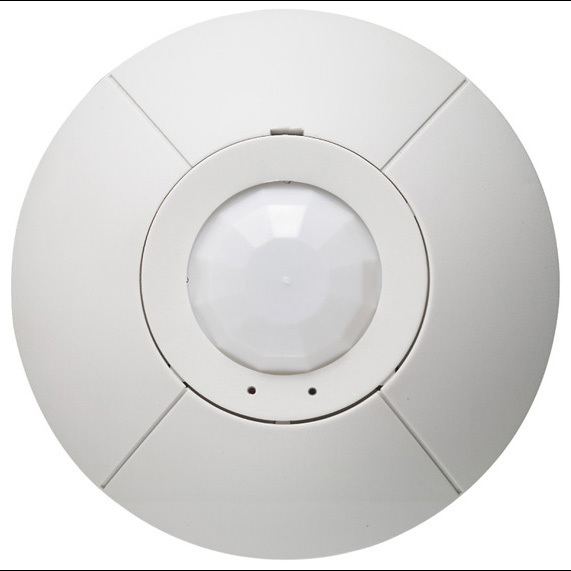 LOS-CIR-450-WH Occupancy Sensor, 20 to 24 V DC, Passive/Ultrasonic Infrared Sensor, 450 sq-ft Coverage, 360 deg Viewing