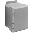 Circuit Safe Polycarbonate NEMA Enclosure Assembly with hidden-hinge opaque cover, 12 Inches x 10 Inches x 7 Inches