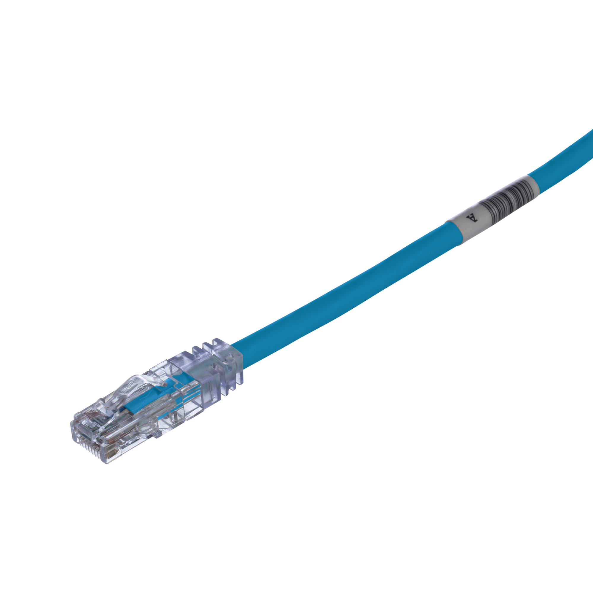 UTPSP3MBUY PanNet TX6 Plus Class E Patch Cord, Cat 6, 24 AWG U/UTP Copper Stranded Conductor, RJ45 Modular Plug Boot Connector, 3 m L Cord, Blue