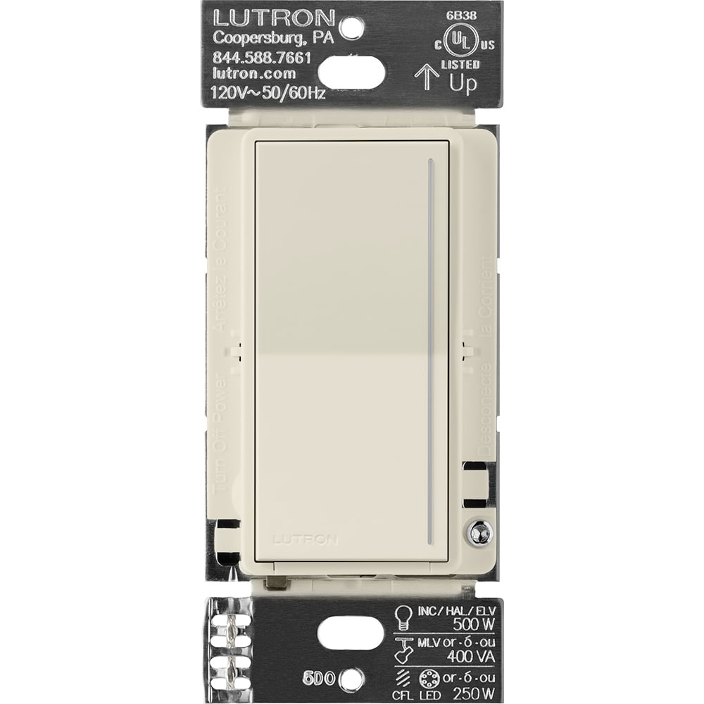 RRST-PRO-N-PM Sunnata RF PRO LED+ Touch Dimmer for RA3 Systems, Phase Selectable, LED/ ELV/ MLV, Neutral Required, 120V, Pumice
