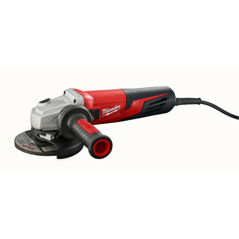 6117-33D Double Insulated Small Angle Grinder, 5 in Dia Wheel, 5/8-11 Arbor/Shank, 120 V AC, Black/Red