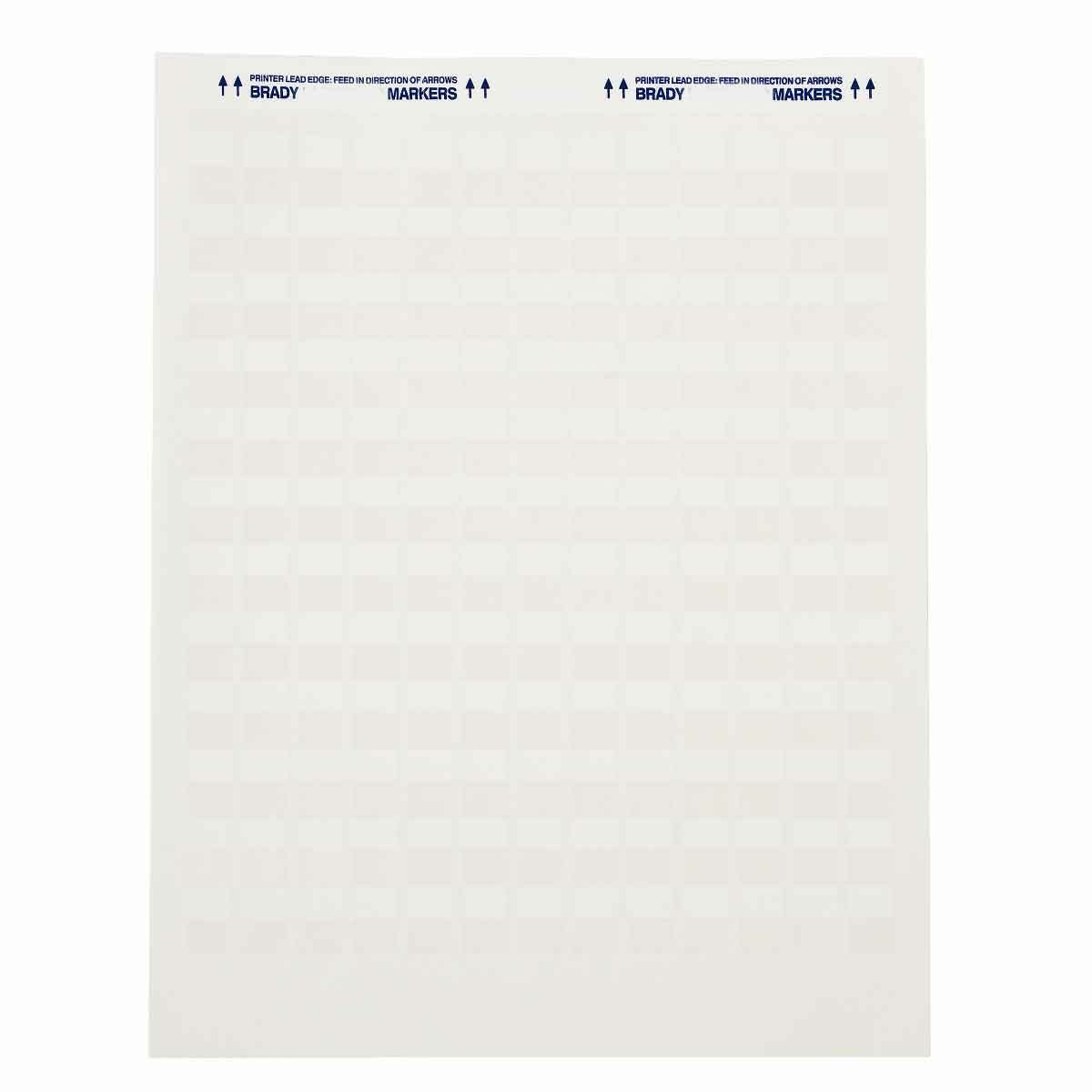 JET-30-117-2 JetTab Blank Rectangular Printer Label, 1.38 in L x 0.95 in W, Blank Legend, White/Translucent, B-117 Vinyl