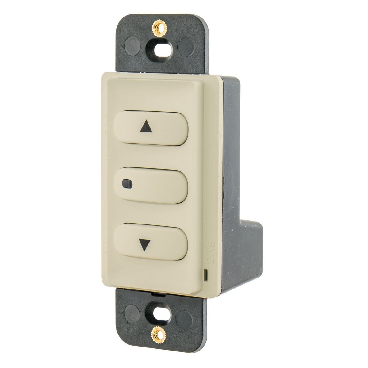 DSL010I 3-Button Insulated Latching Low Voltage Dimming Switch, 30 VDC, 100 mA, Ivory