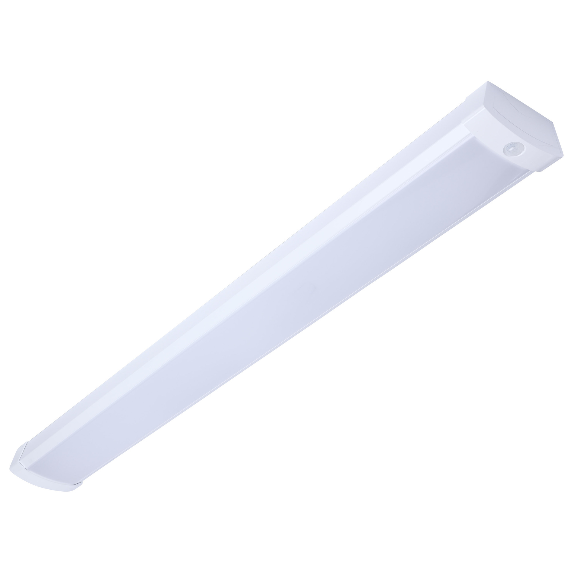 LED 4 Foot Wrap with PIR Motion Sensor - 39 Watts - 27K/30K/35K/40K/50K CCT Selectable - White Finish - 120-277 Volt
