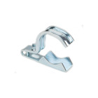 One piece clamp back and strap combination, 1 hole, Steel, 1" - 1-1/4" Trade Size, Polyolefin Coated