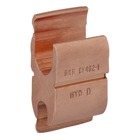Copper H-Type Compression Connector Main: 4/0, 3/0, 2/0 Stranded Copper,  Tap: 4 Stranded Copper,  Tap: 2, 4 Solid Copper.  Installation Die BKB D.  7/8 inch x 2 inch.  Full Length Tab.