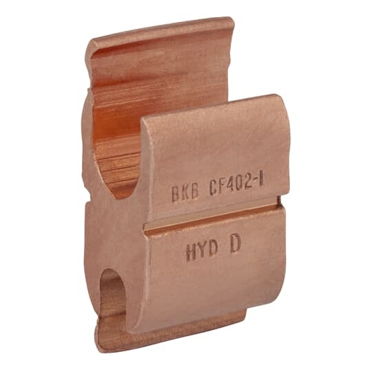 CF402-1 Blackburn Type CF Compression H-Tap Connector, H Shape, 2/0 to 4/0 AWG Main/Run, 4 to 2 AWG Tap, Electrolytic Copper
