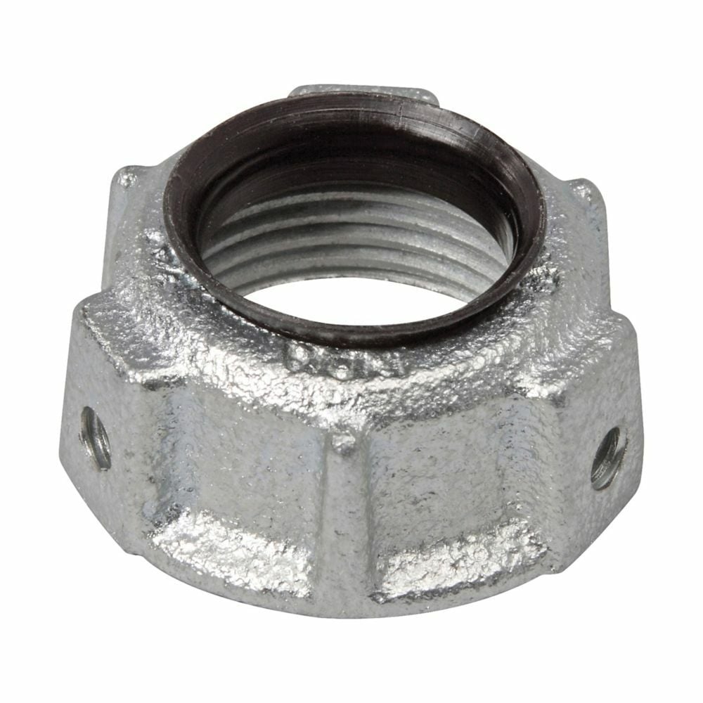 H1031 Throat Conduit Bushing, 1/2 in Trade, Malleable Iron, Zinc Plated