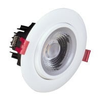DGD411204KRDWH 4 in Aperture Dimmable Recessed LED Downlight, LED Lamp, 11.6 W Fixture, 120 V AC, Cast Aluminum Housing