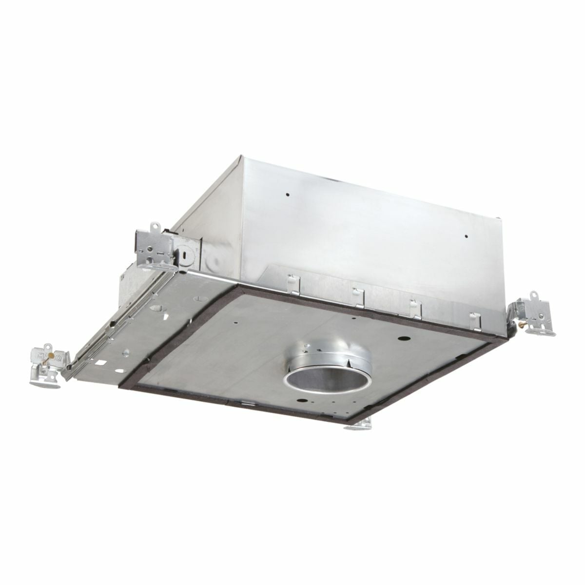 H36LVICAT Halo H3 Low Voltage New Construction Shallow Recessed Housing, Insulated Insulation, 120 V AC, 3-3/4 in Ceiling Opening, Aluminum Housing