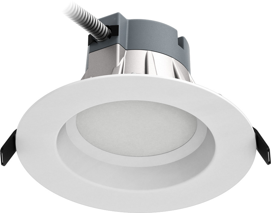 C6R12835UNVW C Series Round Recessed Downlight, 10.4 W Fixture, 6 in Ceiling Opening, 120 to 277 V AC, Die Cast Aluminum Housing