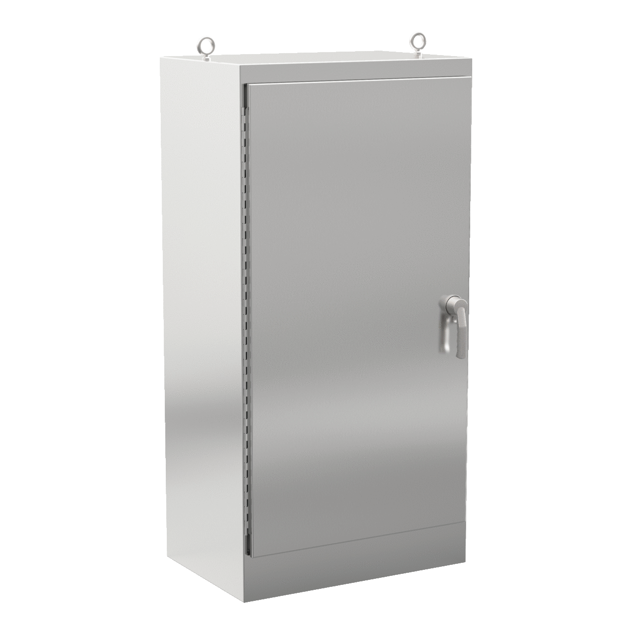 A723624SSFSN4 A30S4 1-Door Single Access Enclosure, 72.06 in L x 36.06 in W x 24.06 in D, NEMA 4X/IP66 NEMA Rating, 304 Stainless Steel