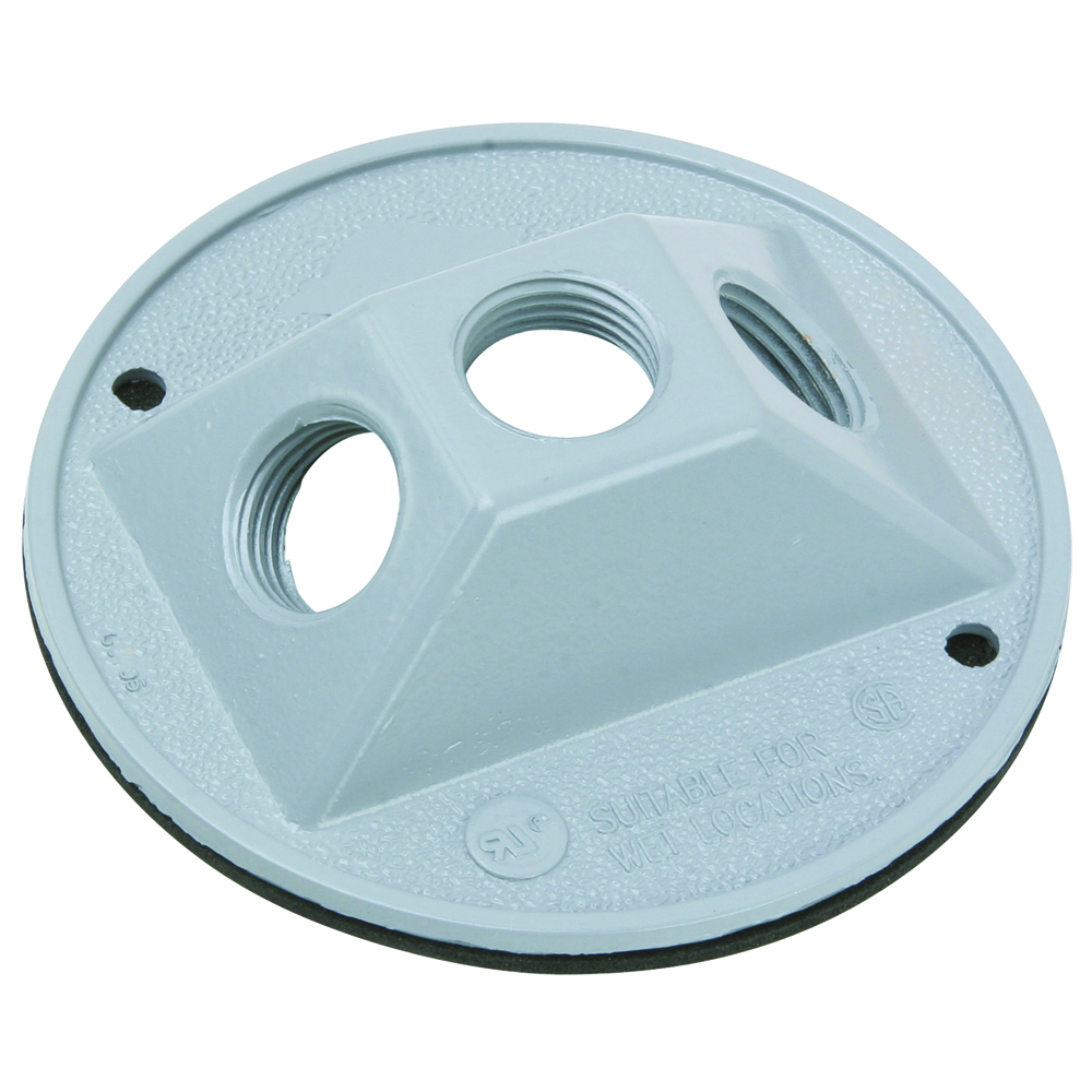 WPRB13 4-in Round Outdoor Cluster Cover, Gray