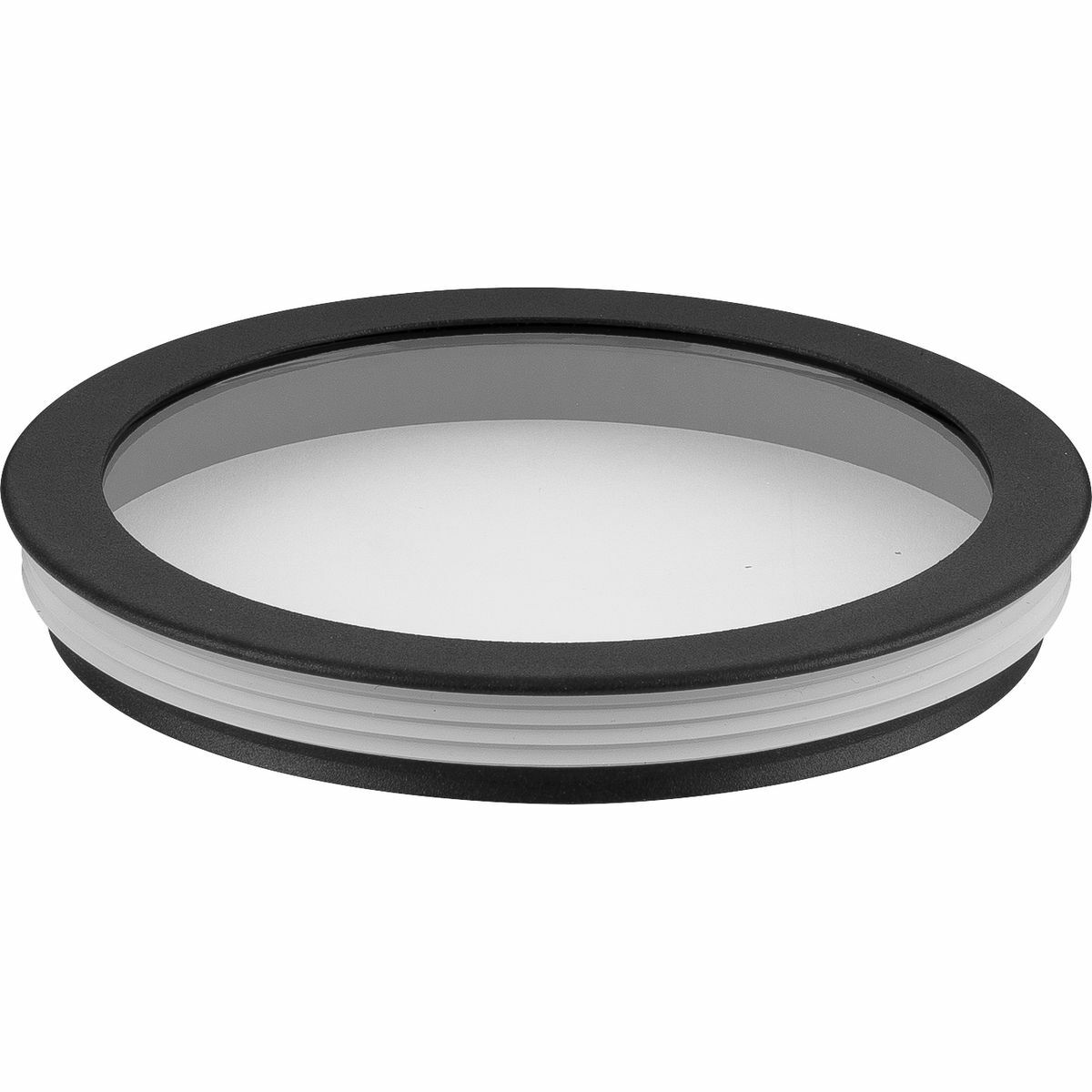 P860046-031 Cylinder Lens Round Cylinder Cover, For Use With 6 in Outdoor Cylinder, Clear Glass, -30 deg Starting Temperature, Aluminum, Black