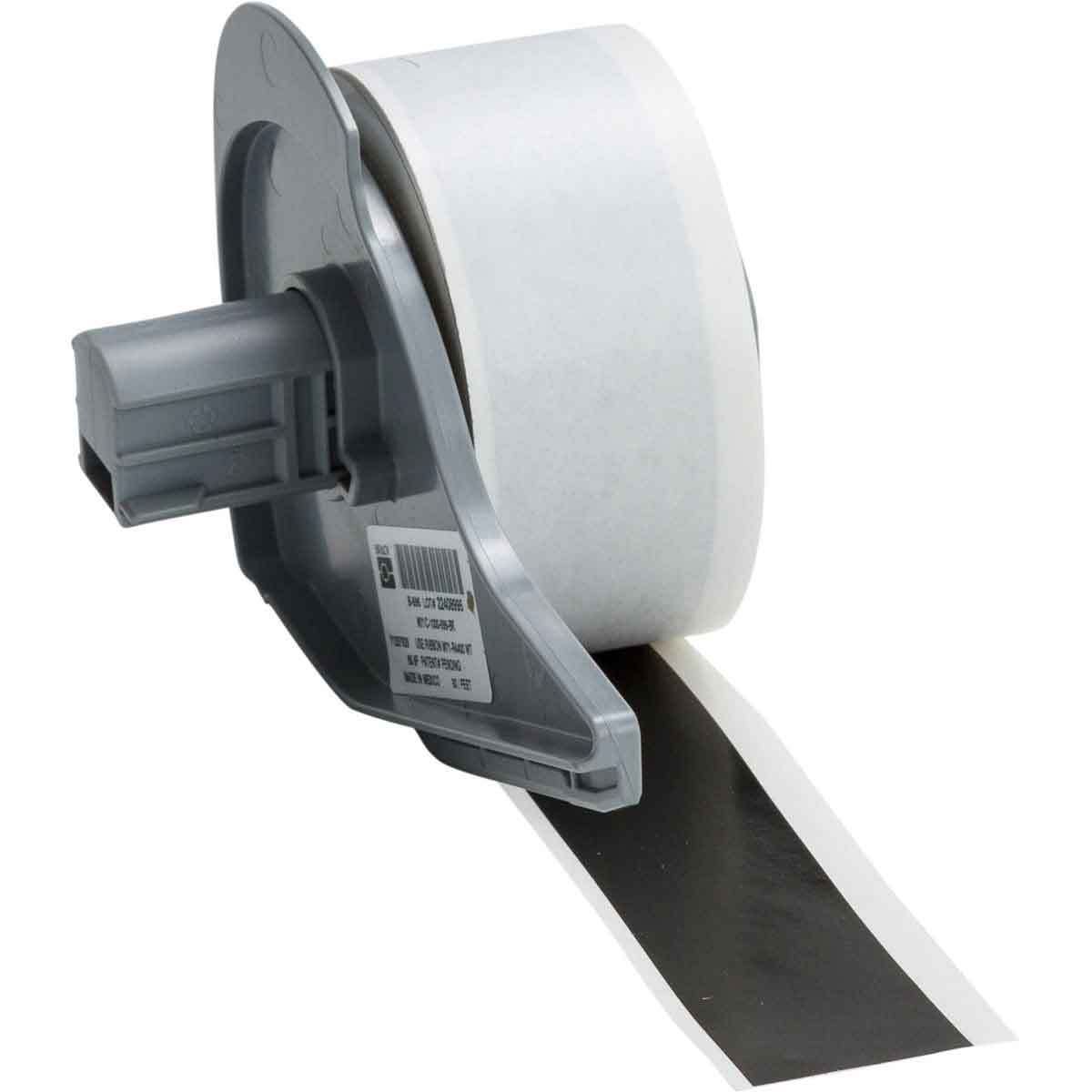 M7C-1000-595-BK All Weather Permanent Adhesive Label Tape, 50 ft L 1 in W, Vinyl