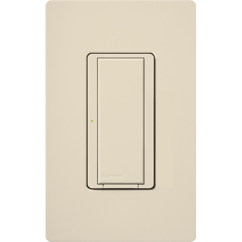 MRF2S-8S-DV-LA Vive Maestro Wireless Switch, 8 Amp Light/3 Amp Fan, 1 Pole/Maestro, No Neutral Required, 120-277V, Light Almond