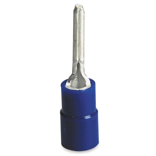A47PT Sta-Kon A Series Non-Insulated Pin Terminal, 22 to 18 AWG Conductor, 0.075 in Dia x 0.39 in L Pin, Copper, Metallic
