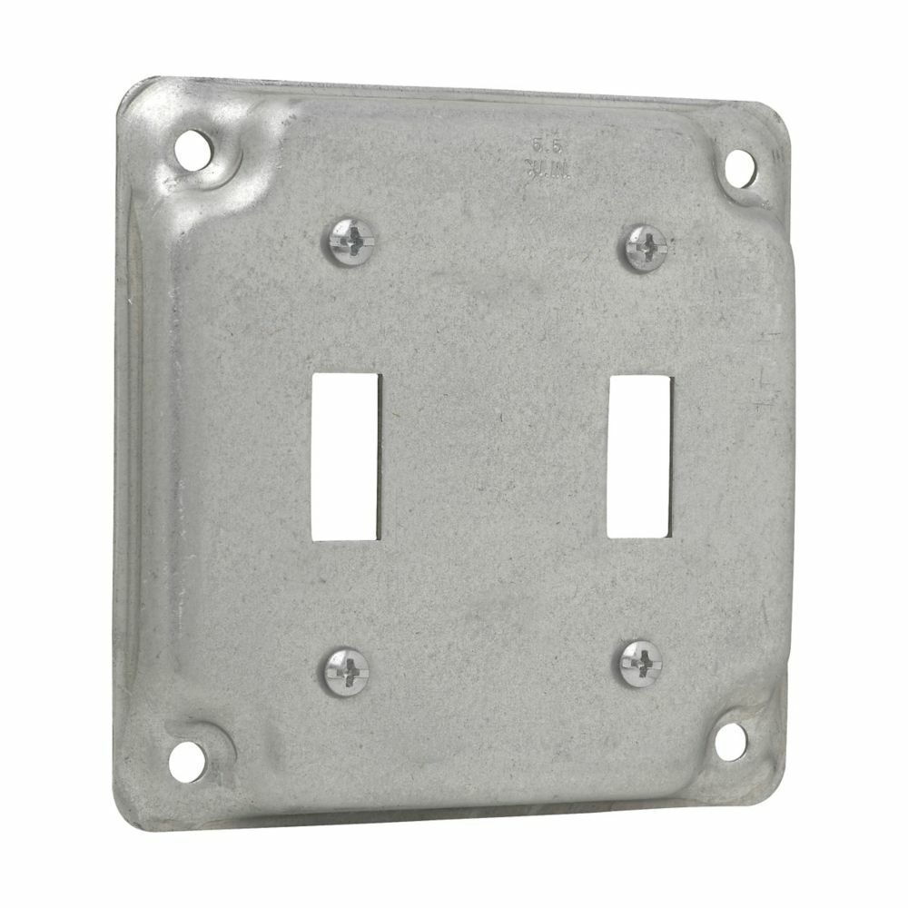 TP508 Thepitt Cover, 4 in L x 4 in W, Raised Surface Cover, Steel