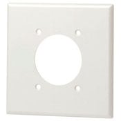 80726-I Standard Size Traditional Wall Plate, 2 Gangs, 4.562 in W x 4.5 in H, Thermoplastic, Ivory