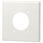 2-Gang Flush Mount 2.15-Inch Diameter, Device Receptacle Wallplate, Ivory