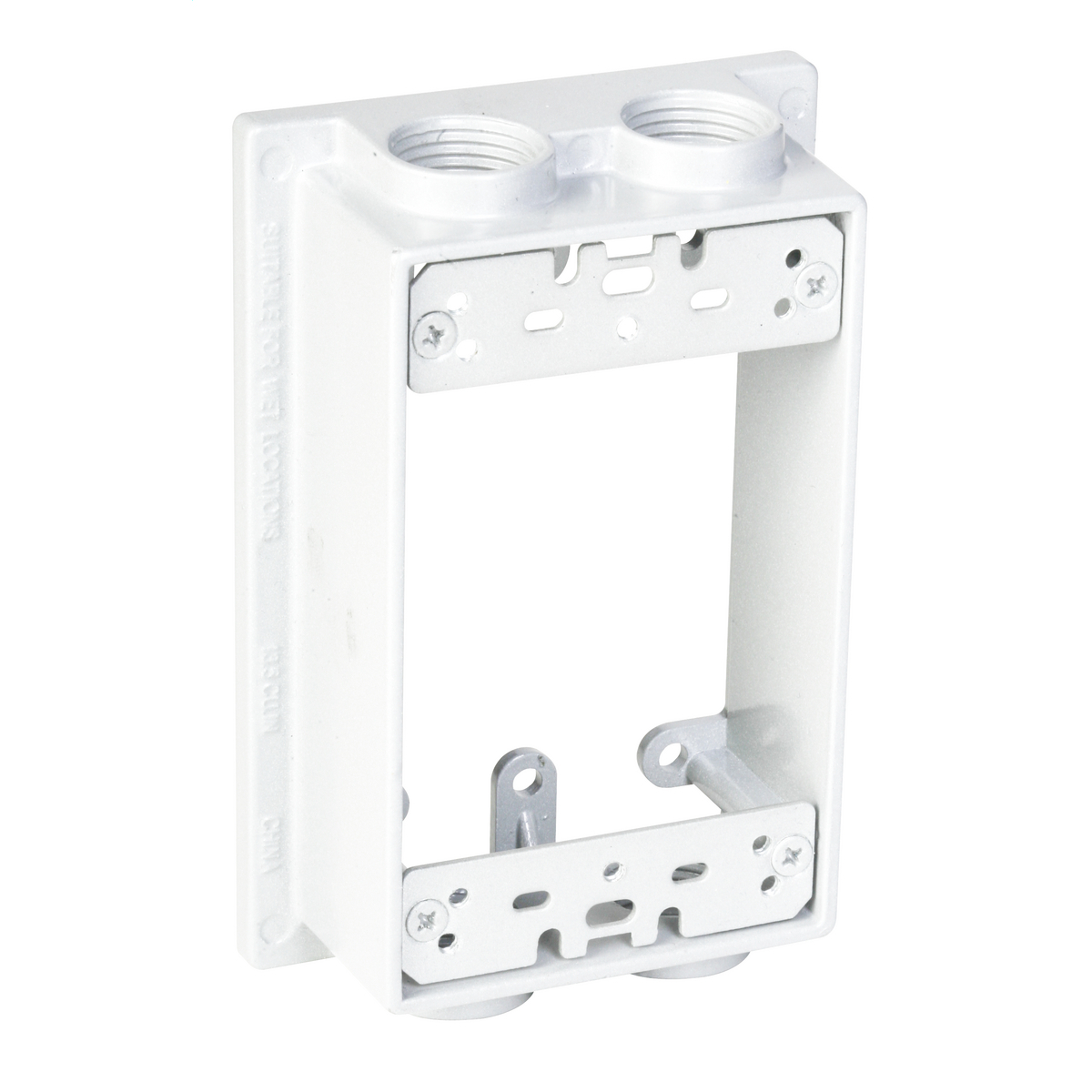 SE450WH Premium Weatherproof Box Extension Ring, 1 Gang, Metal