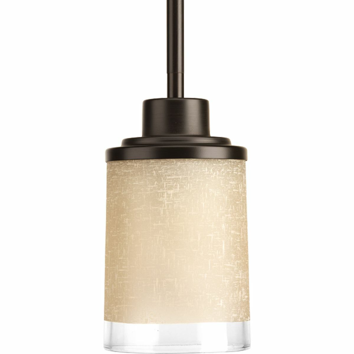 P5147-20 Alexa Farmhouse/Transitional/Mid-Century Modern Mini Pendant, (1) A19 Lamp, 120 V AC, Antique Bronze/Brown Painted Housing