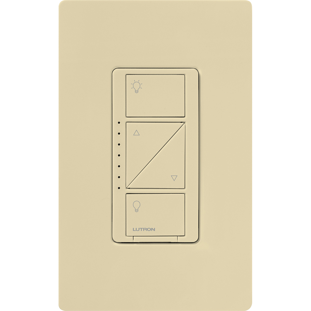 PD-10NXD-IV Caseta Original In-Wall Smart Dimmer Switch PRO, Neutral Optional, 250W LED or 1000VA, MLV, 120V, 1 Pole/3-Way, Ivory